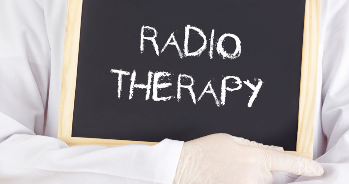 gamma knife radiosurgery - Doctor shows an information on blackboard